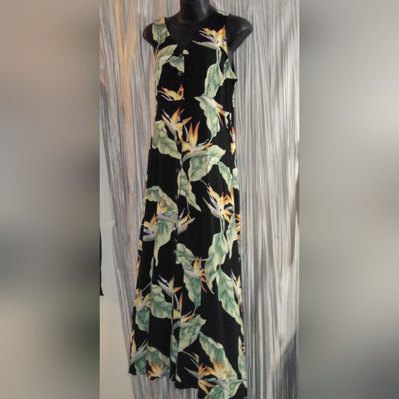 Paradise Found maxi dress in Birds of Paradise print Medium Hawaiian print dress - Picture 2 of 15